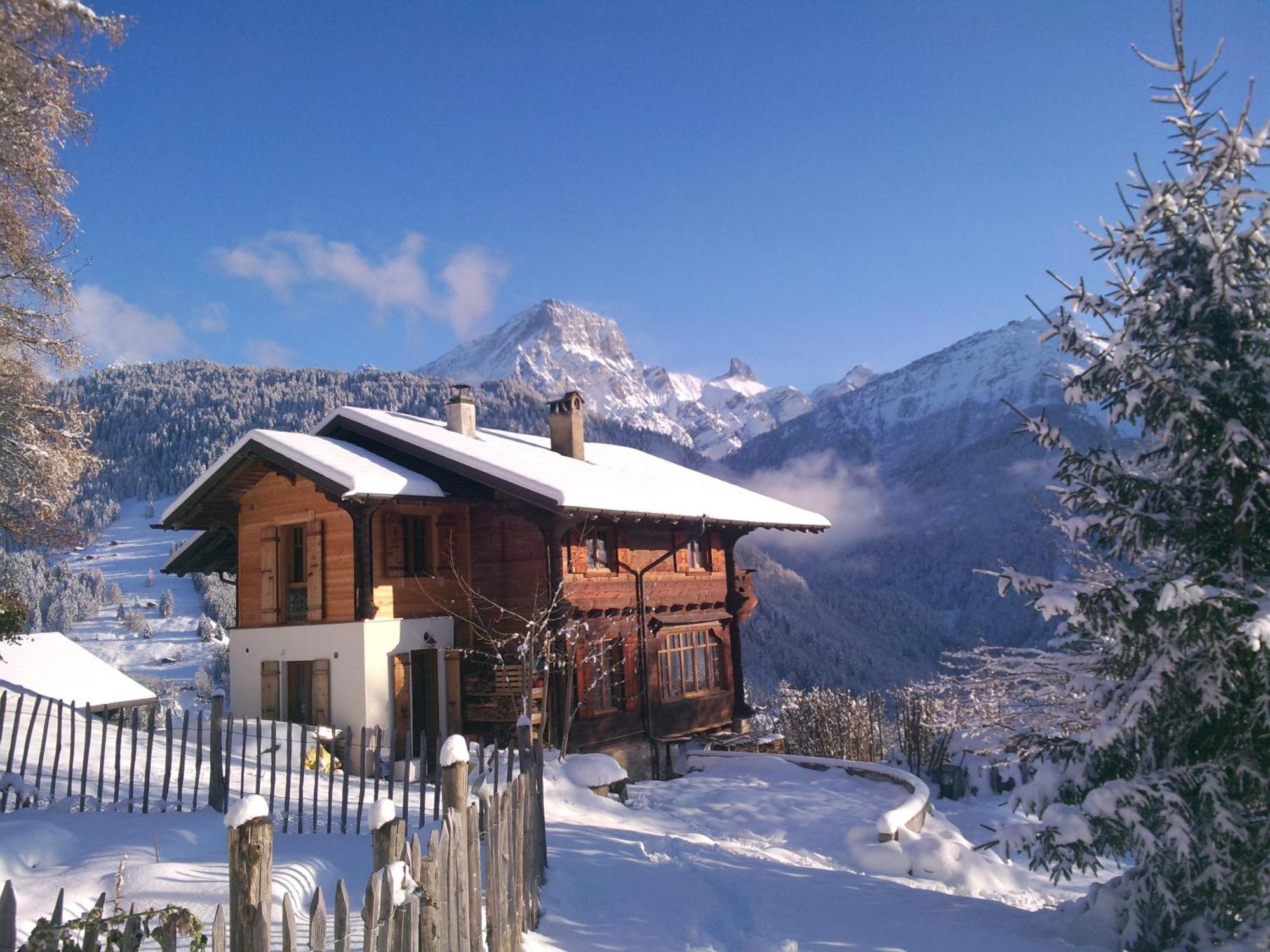Magnifique Chalet Valerie 5 Chambres A Coucher & Vue Unique Gryon Luaran gambar